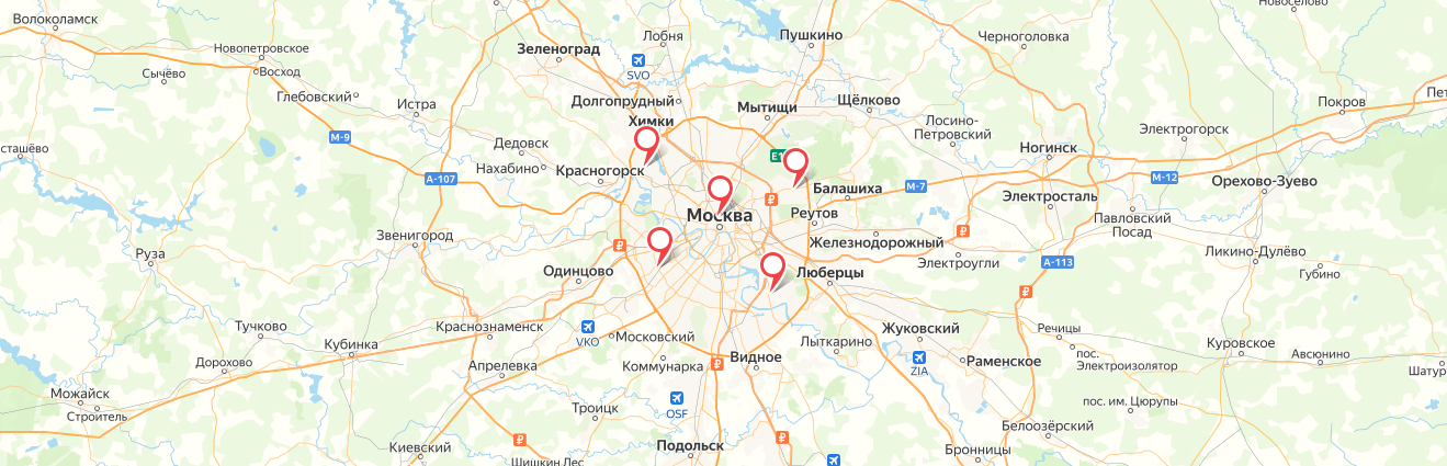 Сервисные центры Dreame на карте